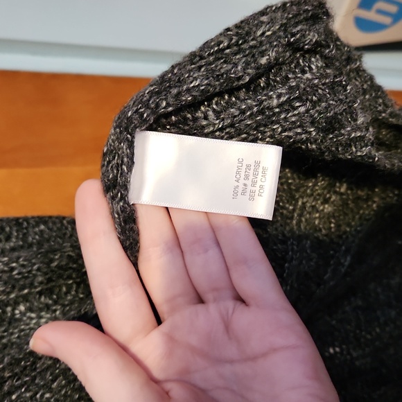 Sonoma 1X Black and Gray Short Sleeve Sweater Cardigan - Picture 8 of 8